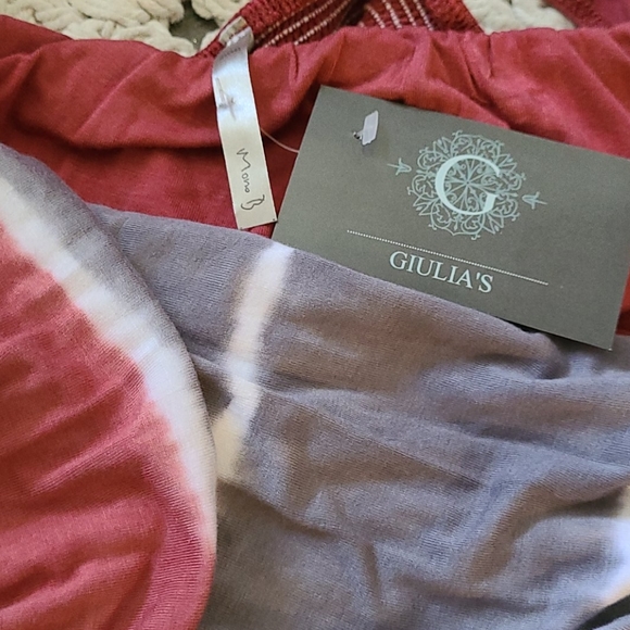 MONA B NEW NWT MAXI MULTI TIE DYE DRESS S/M - Picture 16 of 16